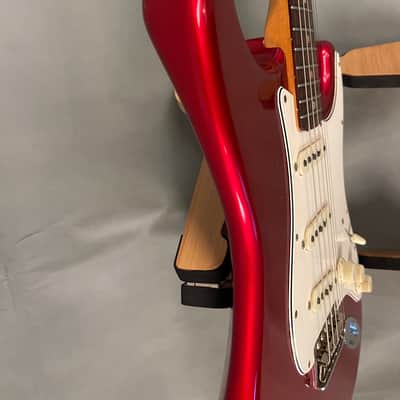 Vintage 1966 Fender Strat – Rare Candy Apple Red – All Original, Excellent+ image 9