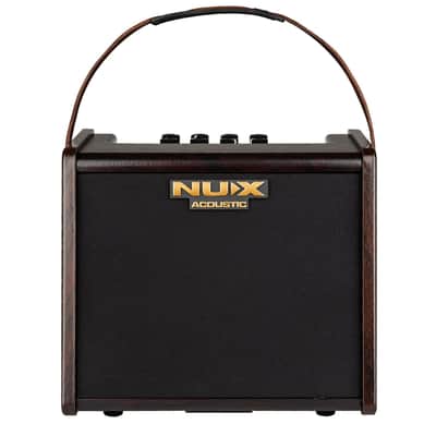 NUX AC-25 Stageman 25 Watt 1 x 6.5" 2 Channel Rechargable Modeling Acoustic Amp w/ Bluetooth image 2