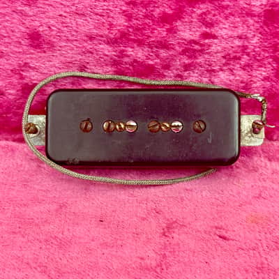 1960's Gibson P-90 Soapbar Guitar Pickup with Cover Vintage Circa 1966-1968 image 1