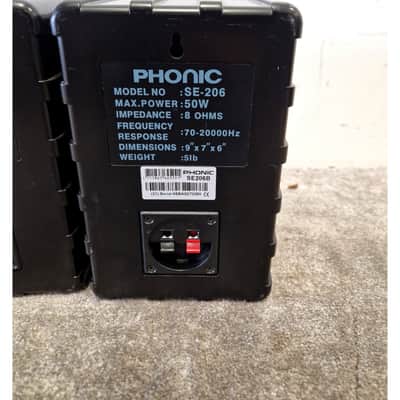 Phonic SE-206 HI-FI Speaker Pair Audio Equipment - Crisp Sound - Good image 7