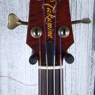 Takamine TB10LH 4 String Fretless Upright Acoustic Electric Bass Guitar w Case image 17