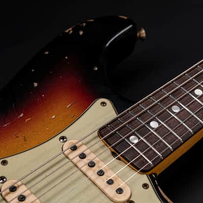Fender Masterbuilt Jason Smith MICHAEL LANDAU 1968 Stratocaster - 3-tone Sunburst image 10