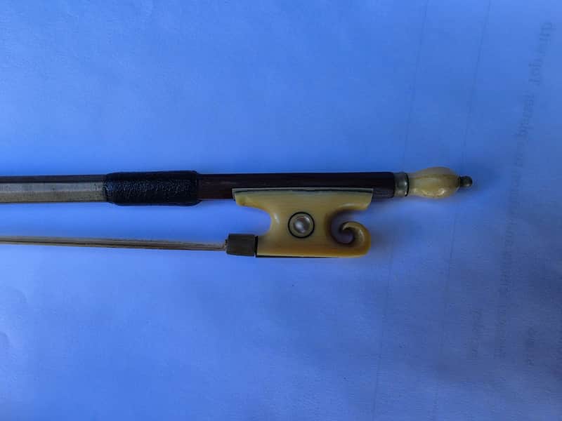 Vuillaume Style Violin bow Ivory/Nickel Silver Frog image 1