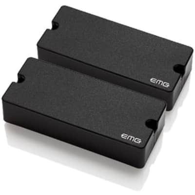 EMG DE David Ellefson Signature 5-String Soapbar Bass Guitar Pickup Set, Black image 1