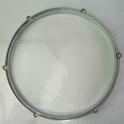 *Milestone 13" Die-Cast 6-Lug Tom Drum Rim Hoop Vintage 80s Chrome Tempus Canada image 5