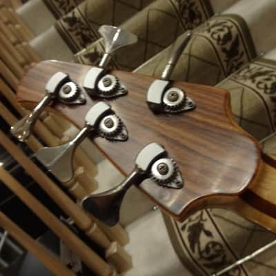 Kinal 5 String Bass 2002 Trans Aqua Green MM-J Pickups image 4