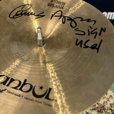Istanbul Mehmet Carmine Appice, 8" Realistic Rock Splash Cymbal (#1) Autographed!! image 11