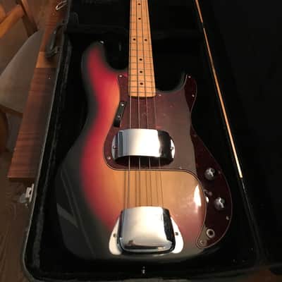 Ibanez Silver Series Precision Bass LAWSUIT 1977 "Sunburst" image 5