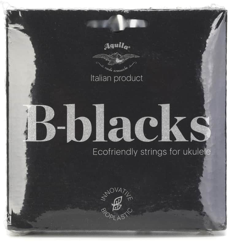 Aquila USA B-blacks Tenor Ukulele Strings - High G (2-pack) Bundle image 1