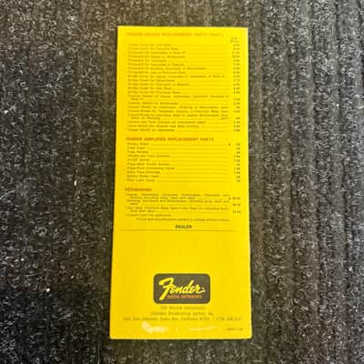 Fender Price List 1968 image 2