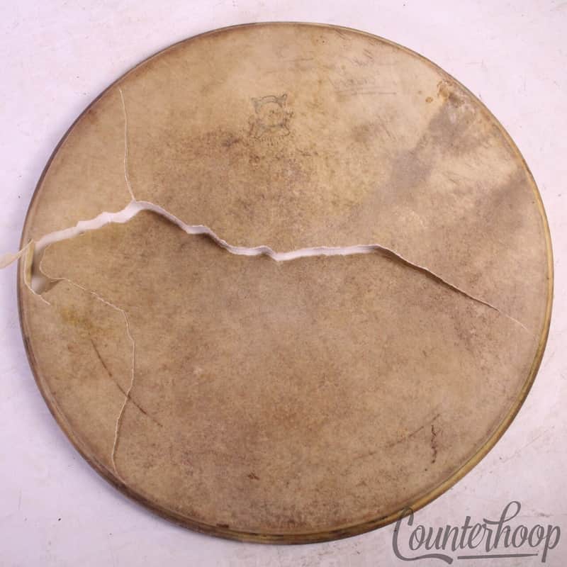 Geo Way Calf Skin 14" Snare Drum Head Batter George Camco Vintage 50s Elkhart,IN image 1