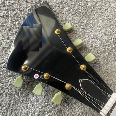 Custom Black Electric Guitar, Mahogany Body, Maple Neck, Rosewood Fingerboard image 8
