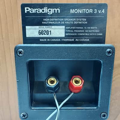 GOOD Paradigm Monitor 3 V4 V.4 Bookshelf Speakers - Tested & Sound Great - RARE image 13