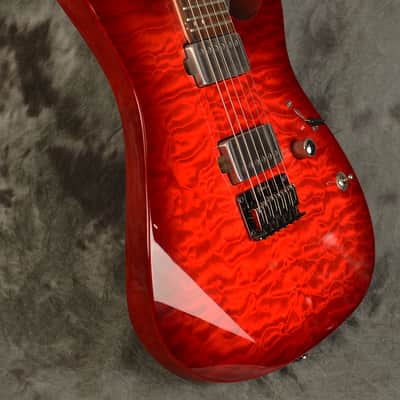 Ibanez RG 6005 FE QM Quilted Maple Top Blaze Red Burst USA EMG Pickups w Hardshell Case Included image 7