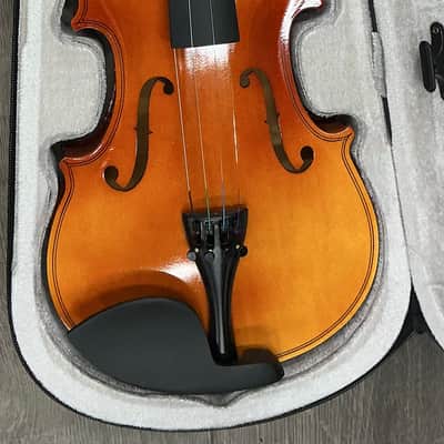Violin Student level basswood violin - Glossy golden brown image 4