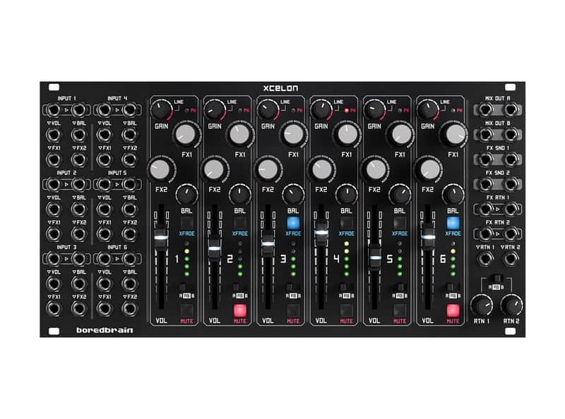 Boredbrain Music Xcelon Stereo Voltage-Controlled Mixer image 1