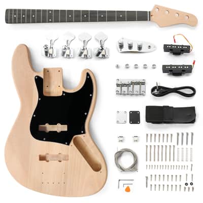 DIY 4 String Jazz Style Electric Bass Guitar Kit image 1