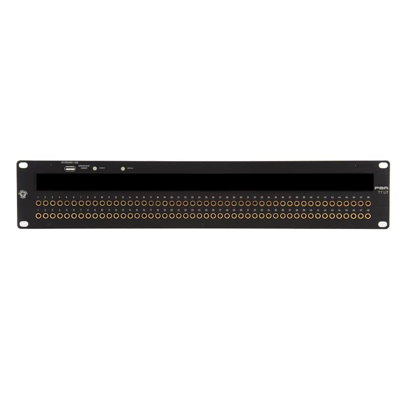 Black Lion Audio PBR TT LIT 96-Point Gold-Plated TT/DB25 Patchbay w/ customizable LED display image 1