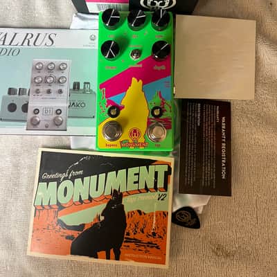 Walrus Audio Monument Harmonic Tap Tremolo V2 Limited Edition Neon image 1
