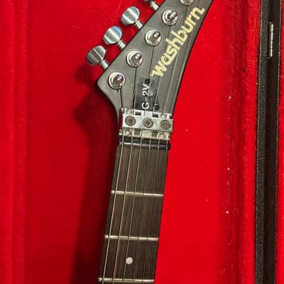 Washburn G-2V Solidbody Electric Guitar Vintage Japan 1980s - Black image 3