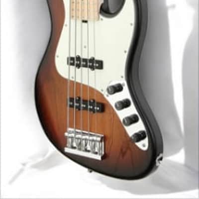Sadowsky MetroLine 21-Fret Vintage J/J Bass, Swamp Ash Body, Maple Fingerboard, 5-String - Almond Sunburst Transparent Satin image 5