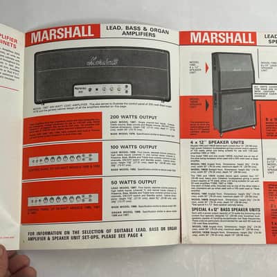very Rare Marshall 1967 catalog image 2