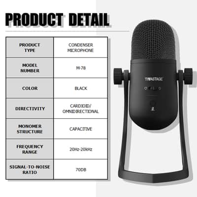 TIWASTAGE M78 USB condenser Microphone image 6
