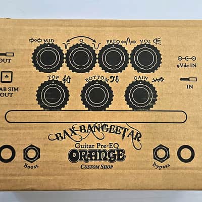 Orange Bax Bangeetar guitar Pre-EQ Preamp Overdrive Distortion Pedal image 8