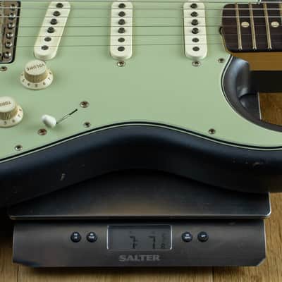 Fender Custom Shop Andy Hicks Masterbuilt 63 Strat Journeyman Relic, Charcoal Frost Metallic R139559 image 9