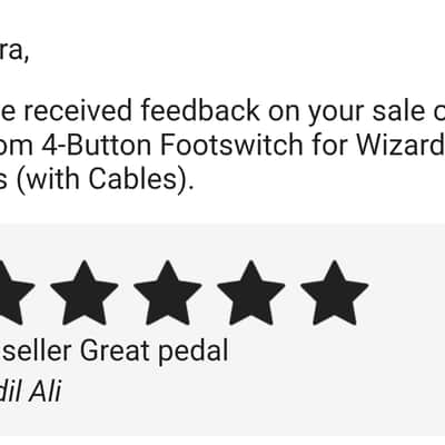 Custom 4-Button Footswitch for Wizard Amps (No Cables) image 12