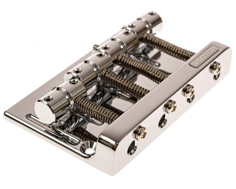 Chrome Bass Bridge by Gotoh 201B-4 Precision 4-String Jazz Bass Bridge image 1