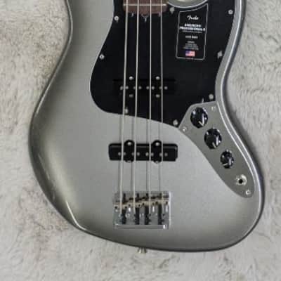 Fender American Professional II 4-String Jazz Bass, Mercury with Case 9.0 lbs