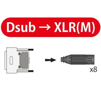Oyaide PA-08 DXM V2(XLR[M]-Dsub) [3.0m] image 4