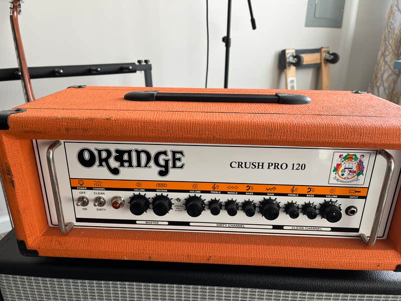 Orange Crush Pro 120 2-Channel 120-Watt Guitar Amp Head 2013 - 2023 - Orange image 1
