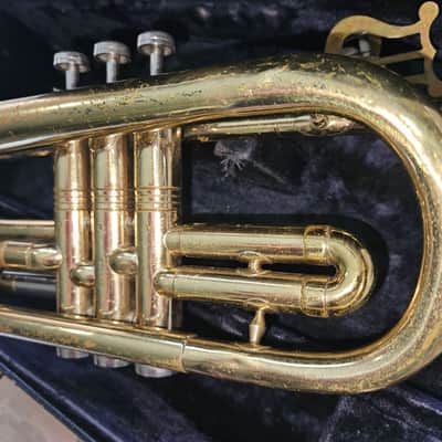 Conn Director Cornet w/ Case & mouthpiece, USA, Very Good condition image 13