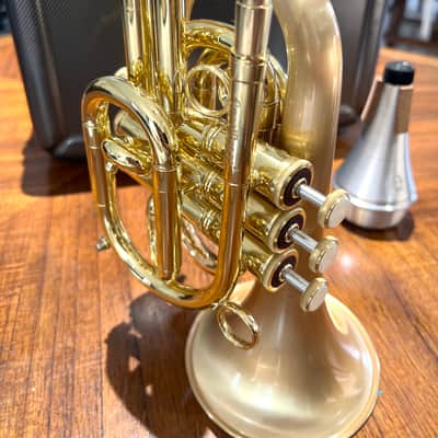 Carol Brass Pocket Trumpet CPT-3000-SLB image 1