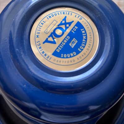 1963 Celestion Vox Blue T530 12” Alnico Speaker Pulsonic Cone 8 ohm vintage image 2