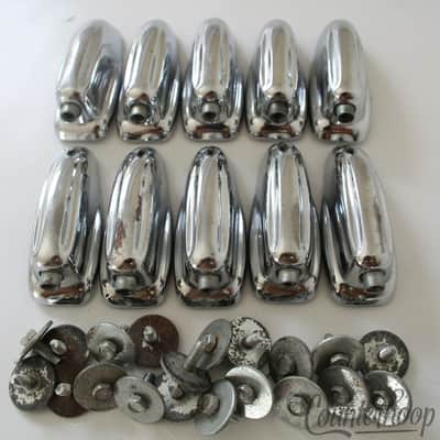 *Slingerland 10x Sound King Bass Drum Lugs Chrome Vintage 60s-70s USA Set Parts* image 1