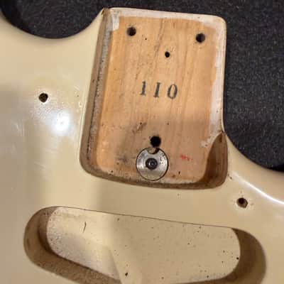Vintage 1983 Squier Stratocaster Japan White - SQ Series 70s MIJ Body Routed for Kahler 2300 image 9