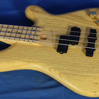 Fernandes Japan APB-4 Ash Active Electric Bass Guitar w/ Maple Fingerboard 1990's Natural Oil image 5
