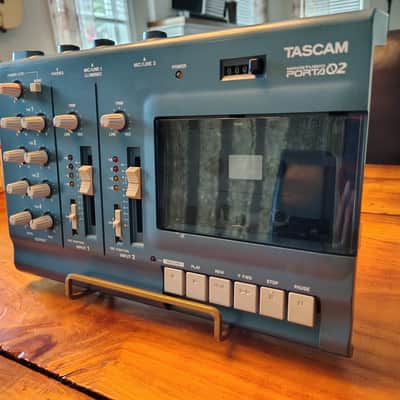 TASCAM Porta 02 Ministudio 4-Track Cassette Recorder 2000s - Blue image 4