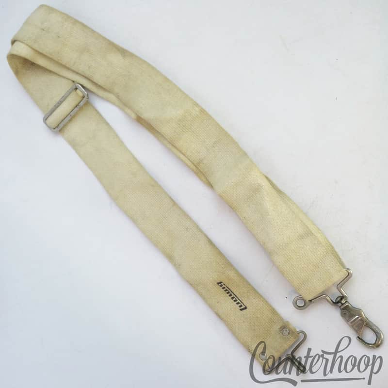 Ludwig Block Logo Marching Snare/Tenor Tom Drum Harness Straps Vintage 70s USA image 1