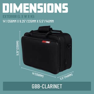 Gator Cases Largo Series Lightweight Beginner Case for Bb Clarinet; (GBB-CLARINET) image 10
