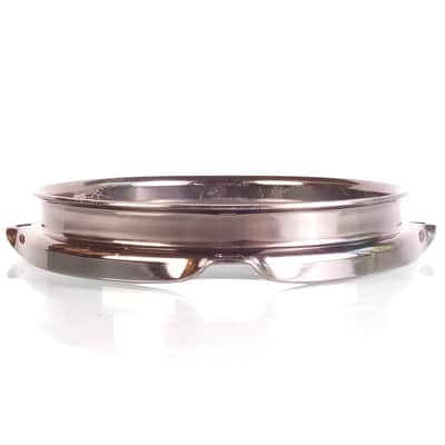 6" Triple-Flange Black Nickel Tom Drum Batter/Resonant Rim/Hoop 4Lug Pearl? image 2