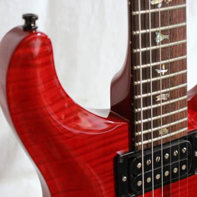 1999 Paul Reed Smith PRS Custom 24 USA Flame Maple Top Transparent Red Electric Guitar w/ OHSC image 6
