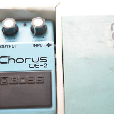 BOSS CE-2 Chorus Silver Screw 4-Digit Serial Black Label Made in Japan 1979 w/ Original Box image 4