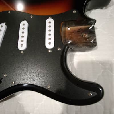 Stratocaster Body Fully Loaded Sunburst w/neck plate + Extras image 4