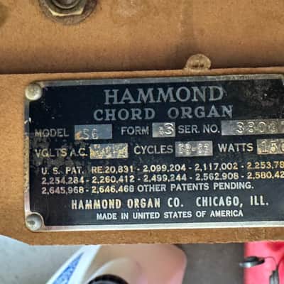 Hammond S-6 Chord Organ 1956 - Original Finish image 2
