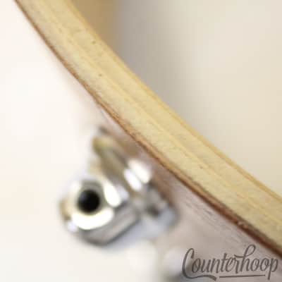 Slingerland 14x10"Natural Af.Mahogany Tom Drum 80s Chrome Sound King Stick-Saver image 8