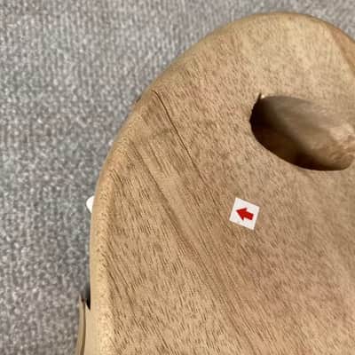LAG Mahogany Wood Guitar Body with Tiger Maple Top image 9